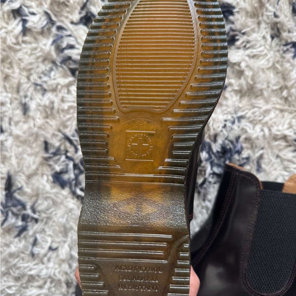 Dr. Martens Flora Chelsea Cherry Red Arcadia Leather Boots size us 7 uk 5 eu 38 - Picture 3 of 5